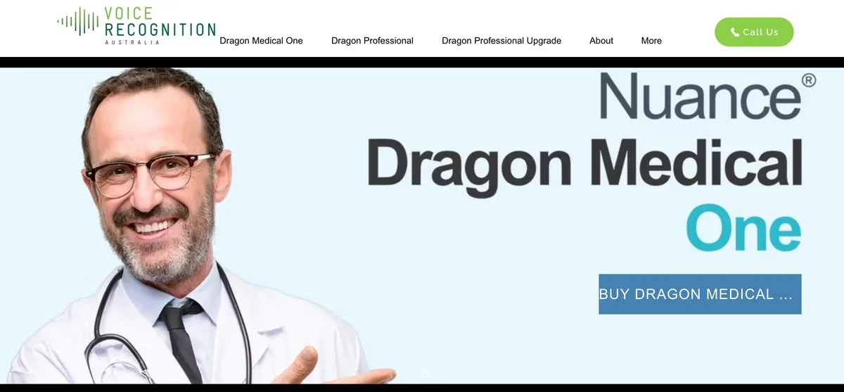 Dragon NaturallySpeaking interface โ formerly the standard for medical dictation, now Windows-only